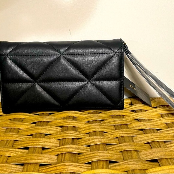 Bebe Black Quilted Women's Wallet - Picture 4 of 13